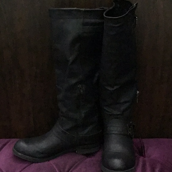 Black knee high riding boots - Picture 2 of 8